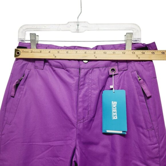 Skieer Pants girls 14-16  Women’s  Snowboard Ski Pants purple New - Picture 4 of 16